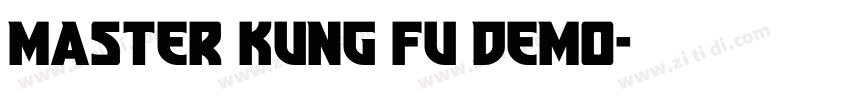 Master Kung Fu DEMO字体转换